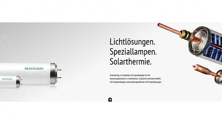 Website refresh including product portfolio presentation