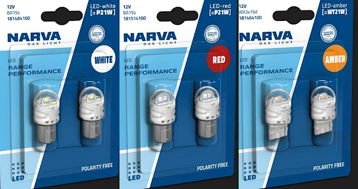 NARVA Range Power Performance LED signaling bulbs