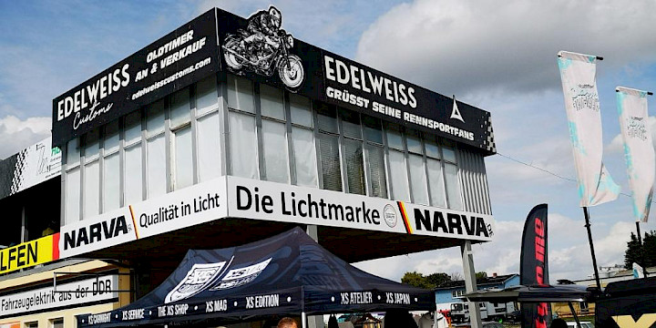 NARVA - the lighting brand now visible again at the Schleizer Dreieck