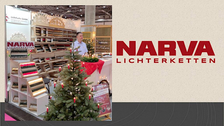 NARVA fairy lights at tradefair Cadeaux 2024